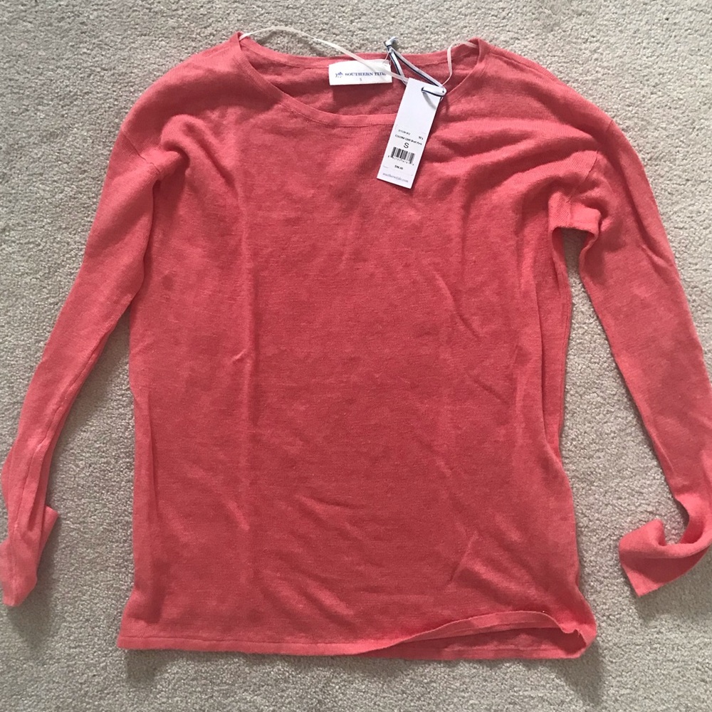 Southern Tide Long Sleeve Shell Pink Shirt